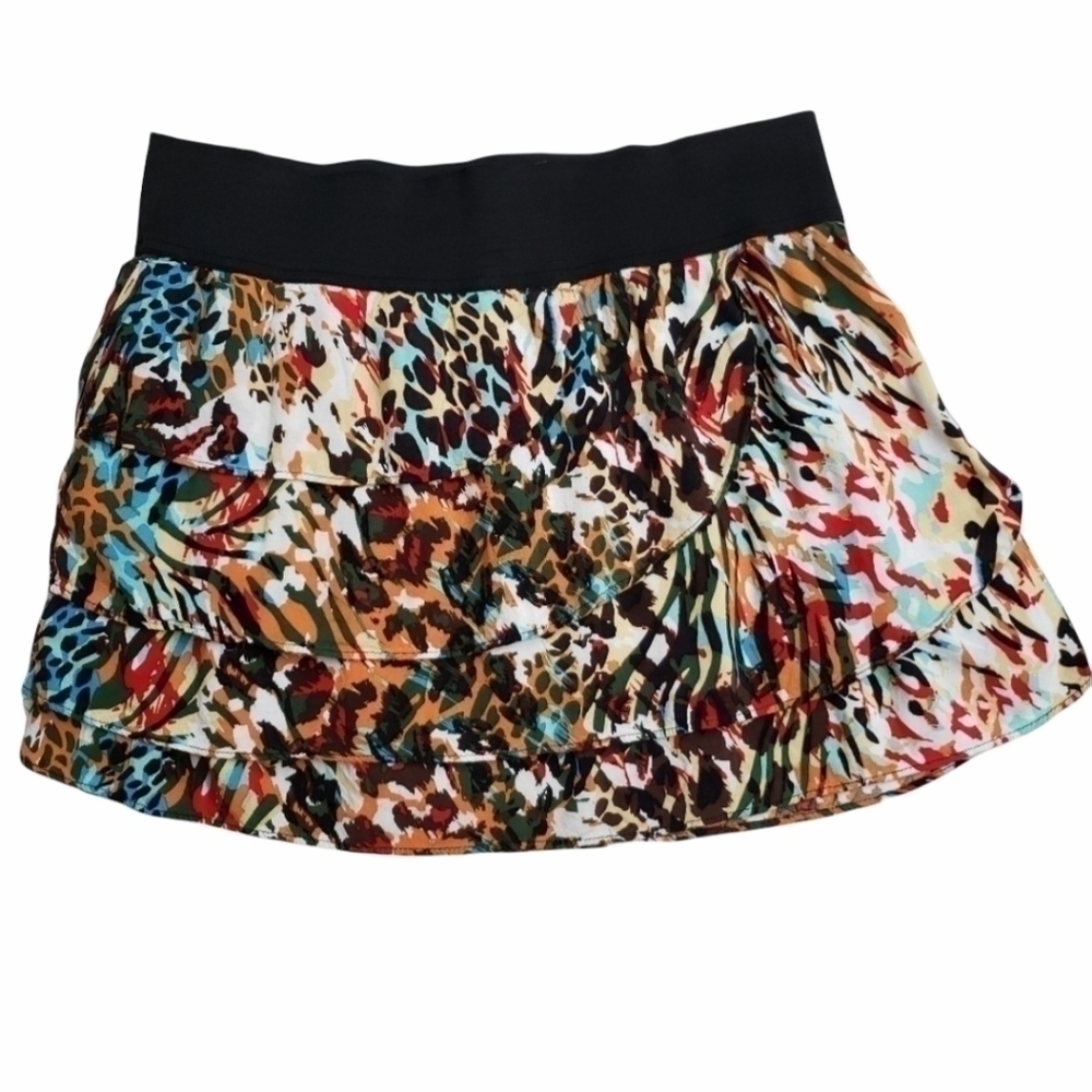 Tracy Evans Abstract Animal Print Skirt